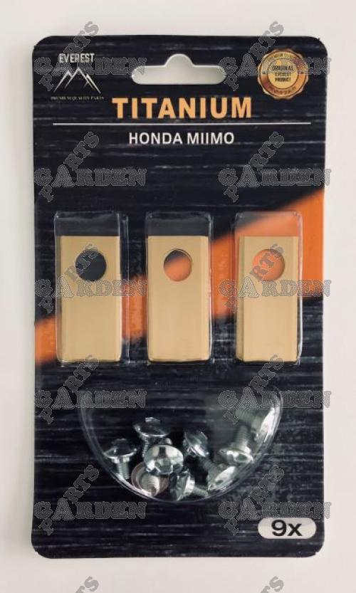 honda titan robotfűnyírók kése - 9 db-os készlet ( az eredeti helyettesítése 06511-VP7-310, 06511-VP7-000HEKT, 06511-VP7-0310HE, 72511-VP7-000, 72511-VP7-030, 72511-VP7-90 )